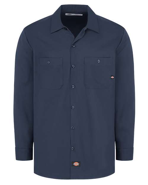Dickies Men's Tall Industrial Cotton Long Sleeve Work Shirt