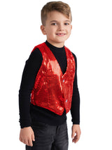 Red Sequined Vest Costume