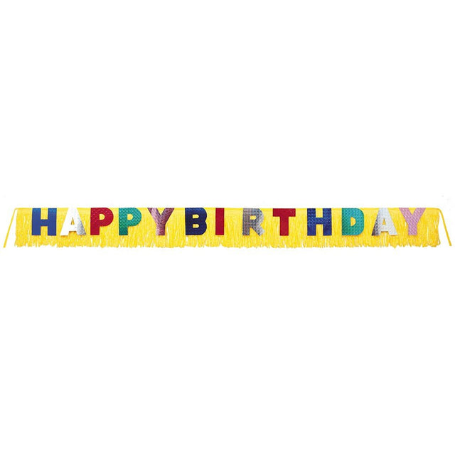 Birthday Fringe Banner 9.5ft Happy Birthday