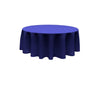 96" Round Poly Poplin Seamless Tablecloth Polyester Fabric - Round, Seamless, 96" Diameter (1 Piece)