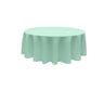 96" Round Poly Poplin Seamless Tablecloth Polyester Fabric - Round, Seamless, 96" Diameter (1 Piece)