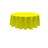 96" Round Poly Poplin Seamless Tablecloth Polyester Fabric - Round, Seamless, 96" Diameter (1 Piece)