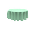 96" Round Poly Poplin Seamless Tablecloth Polyester Fabric - Round, Seamless, 96" Diameter (1 Piece)