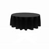96" Round Poly Poplin Seamless Tablecloth Polyester Fabric - Round, Seamless, 96" Diameter (1 Piece)