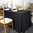 Rectangular Scuba Fitted Table Cover 8 Ft Black