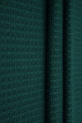 Waffle Stretch Knit Fabric Solid