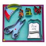 The Kosher Cook KCBW0156 "Jewish Boy" (Upsherin) Cookie Cutters, 6-Piece Set
