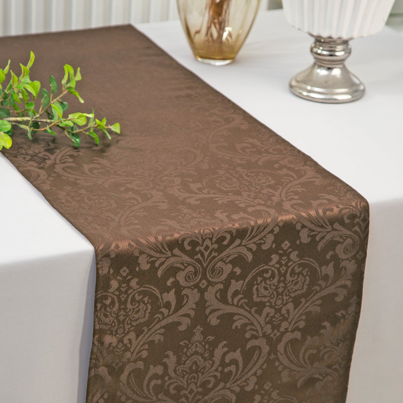 Polyester Table Runner 12x108 Chocolate