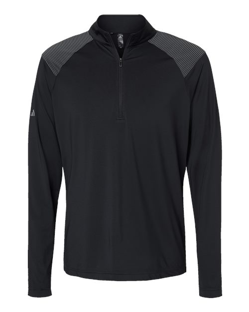 Adidas Men's Ultimate365 Lightweight Shoulder Stripe Quarter-Zip Pullover