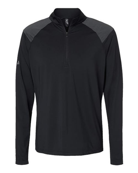 Adidas Men's Ultimate365 Lightweight Shoulder Stripe Quarter-Zip Pullover