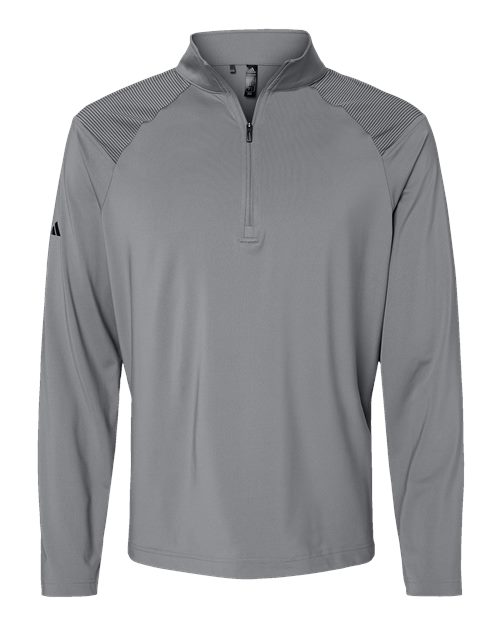 Adidas Men's Ultimate365 Lightweight Shoulder Stripe Quarter-Zip Pullover