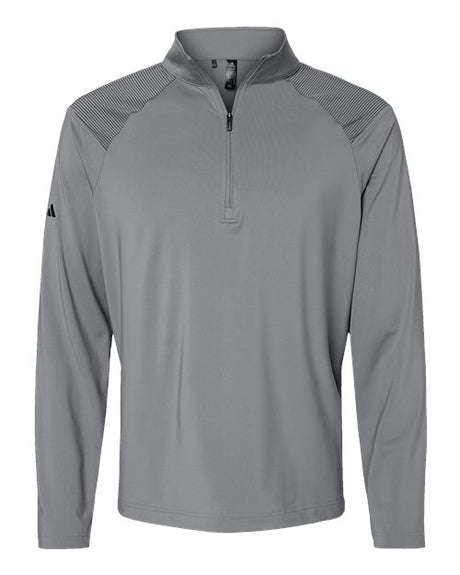 Adidas Men's Ultimate365 Lightweight Shoulder Stripe Quarter-Zip Pullover