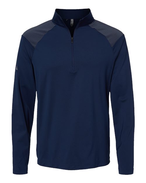 Adidas Men's Ultimate365 Lightweight Shoulder Stripe Quarter-Zip Pullover