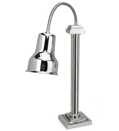 Eastern Tabletop 9631 Single Self Standing Lux Lamp Warmer w/Square Base - Stainless Steel