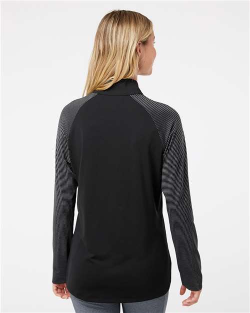 Women's Stripe Block Quarter-Zip Pullover