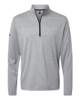 Adidas Men's Ultimate365 Heather Block Print Quarter-Zip Pullover