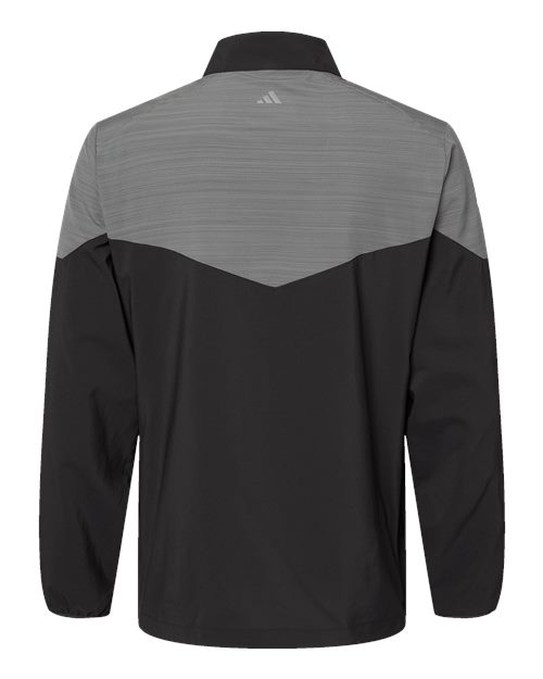 Heather Chevron Quarter-Zip Windshirt