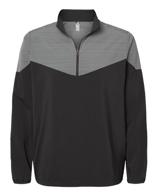 Heather Chevron Quarter-Zip Windshirt