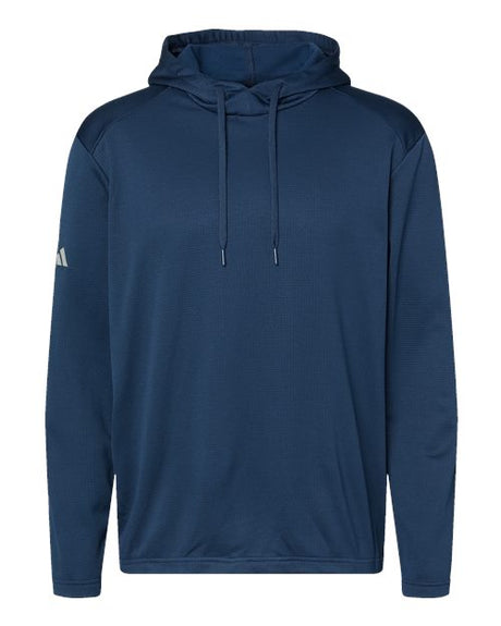 Adidas Men's Textured Mixed Media Midweight Hooded Sweatshirt