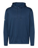 Men's Textured Mixed Media Hooded Sweatshirt