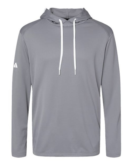 Adidas Men's Textured Mixed Media Midweight Hooded Sweatshirt