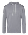 Adidas Men's Textured Mixed Media Midweight Hooded Sweatshirt