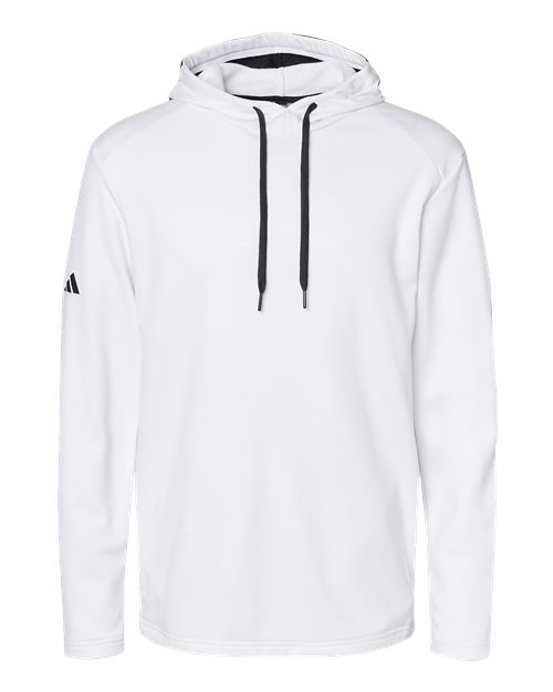 Adidas Men's Textured Mixed Media Midweight Hooded Sweatshirt