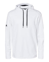 Adidas Men's Textured Mixed Media Midweight Hooded Sweatshirt