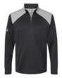 Adidas Men's Textured Mixed Media Quarter-Zip Pullover