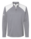 Men's Textured Mixed Media Quarter-Zip Pullover