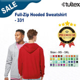 Tultex® Long Sleeve Full Zip Hooded Swearshirt