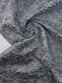 Silk Jacquard Lurex Fabric Silver