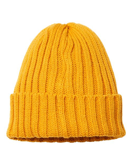 Sustainable Cable Knit Cuffed Beanie