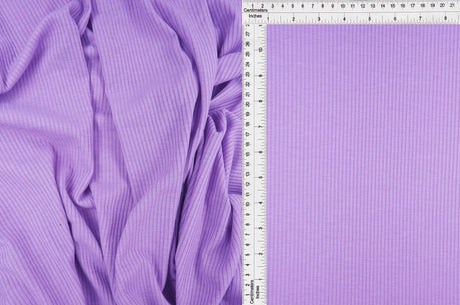 Rib Solid Stretch Knit Fabric