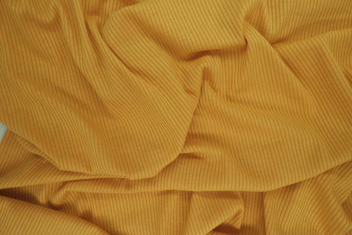 Rib Solid Stretch Knit Fabric