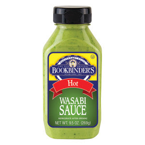 BOOKBINDER'S WASABI SAUCE 9.5 OZ BOTTLE