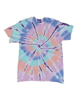 Rainbow Cut-Spiral Tie-Dyed T-Shirt