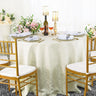 Luxury Round Floral Damask Tablecloth