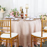 Floral Damask Round Jacquard Table Cover