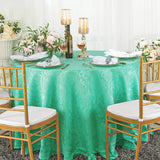 Luxury Round Floral Damask Tablecloth