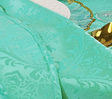Square Polyester Table Overlay 72x72 Tiff Blue/Aqua Blue