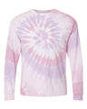 Multi-Color Spiral Tie-Dyed Long Sleeve T-Shirt