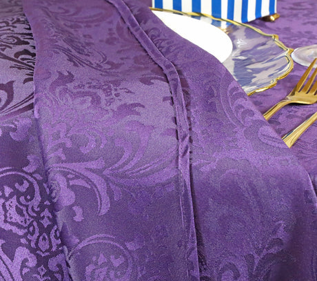 Square Polyester Table Overlay 72x72 Eggplant