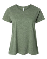 LAT Women's Curvy Collection Fine Jersey Tee