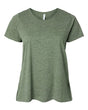 LAT Women's Curvy Collection Fine Jersey Tee