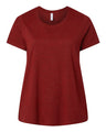 LAT Women's Curvy Collection Fine Jersey Tee