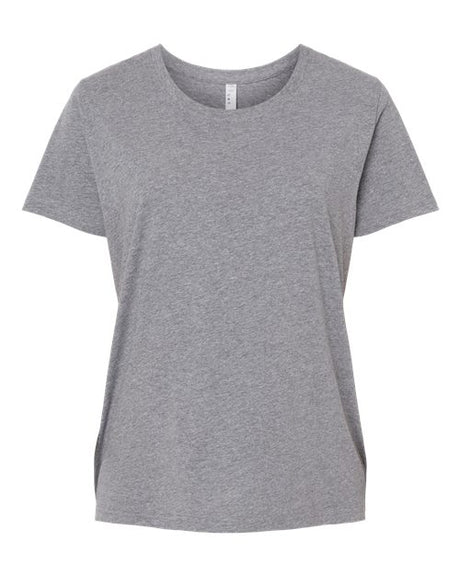 LAT Women's Curvy Collection Fine Jersey Tee