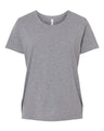LAT Women's Curvy Collection Fine Jersey Tee