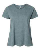 LAT Women's Curvy Collection Fine Jersey Tee