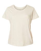 LAT Women's Curvy Collection Fine Jersey Tee